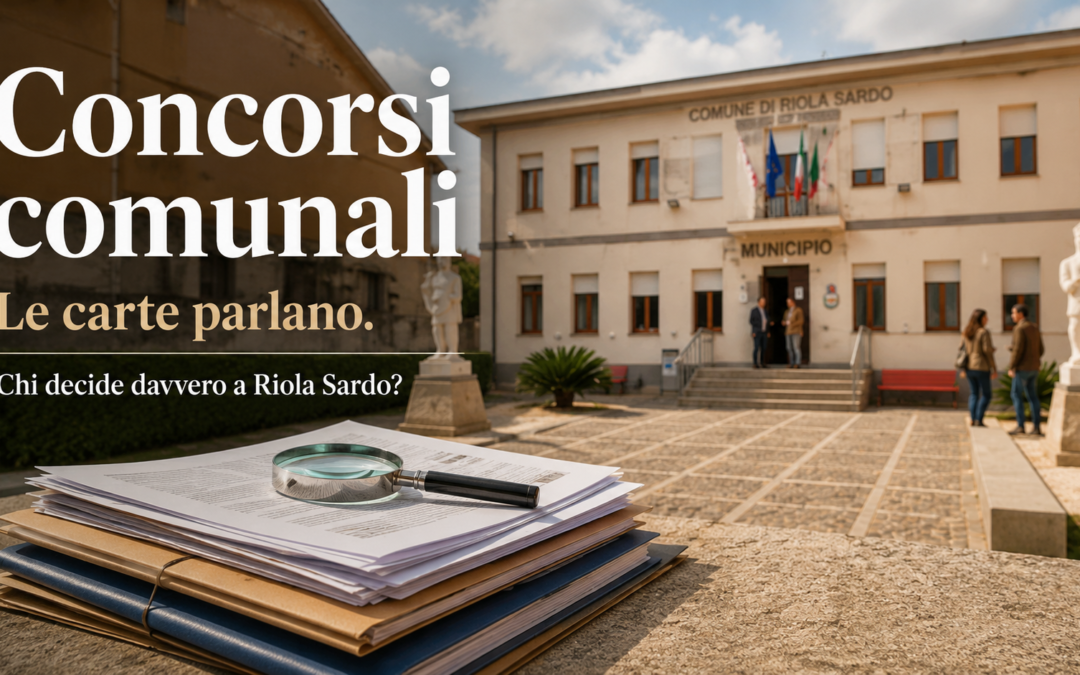 Concorsi comunali: non chiediamo annullamenti